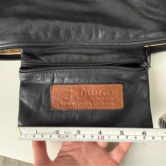 Julia Duren J. Duren Vintage Genuine Leather Hobo Crossbody Shoulder Bag Purse - Picture 9 of 11